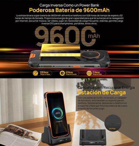 Ulefone Power Armor 16S - Sonido Hi-Fi, Batería de 9600mAh -4