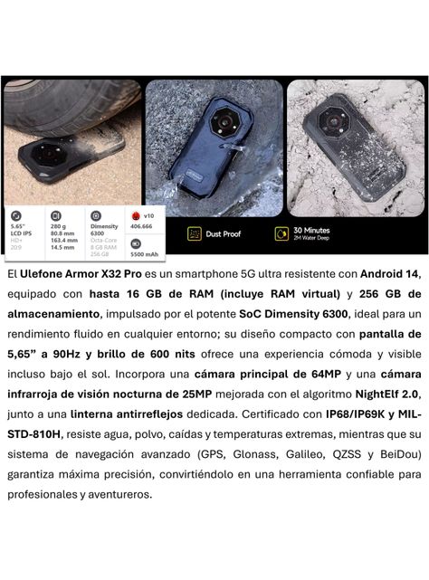 Ulefone Armor X32 Pro – DualSim 5G Ultra Resistente -1