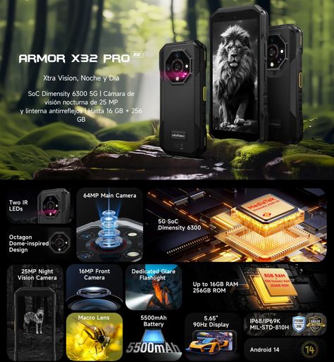 Ulefone Armor X32 Pro – DualSim 5G Ultra Resistente -2