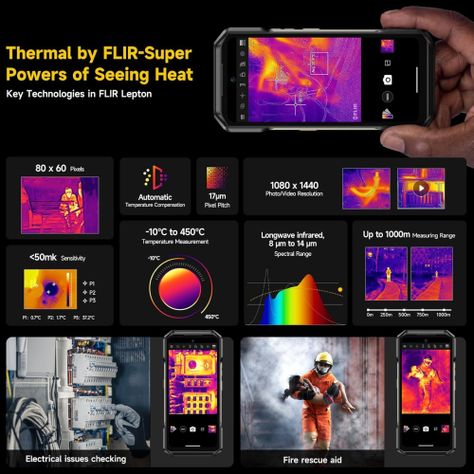 Ulefone Armor 27T Pro - Resistente IP68 Cámara Termográfica-2