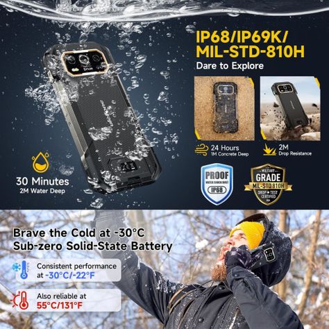 Ulefone Armor 27T Pro - Resistente IP68 Cámara Termográfica-3