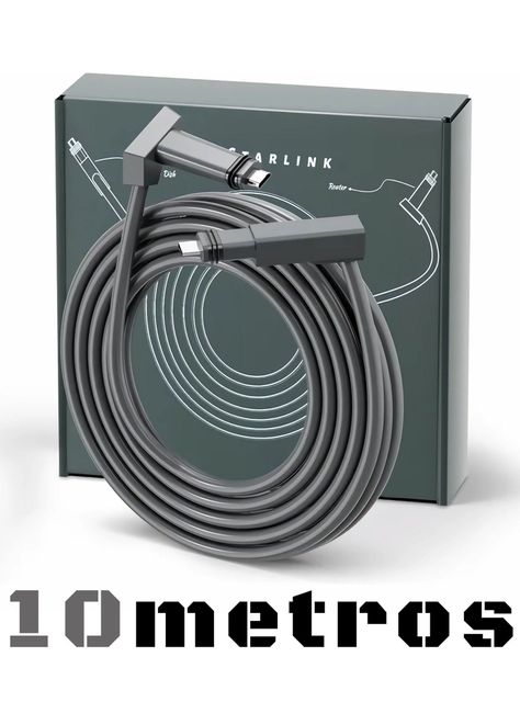 Cable Starlink 10 metros - Resistente Alta Velocidad-0