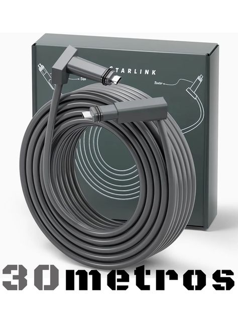 Cable Starlink 30 metros - Resistente Alta Velocidad-0