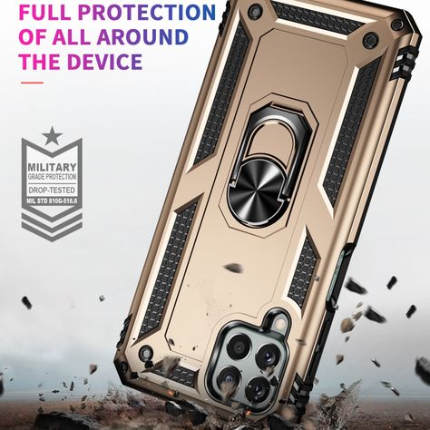 Para: Galaxy M33 5G - Carcasa Resistente Aro Imán-3