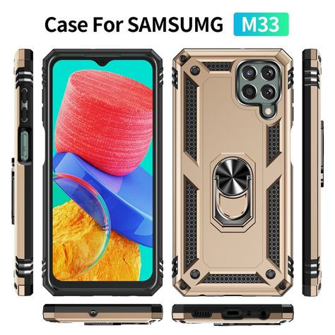 Para: Galaxy M33 5G - Carcasa Resistente Aro Imán-6