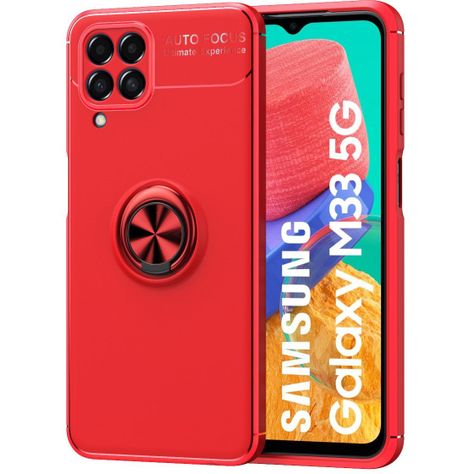 Para: Galaxy M33 5G - Carcasa Fina Aro Imán-0