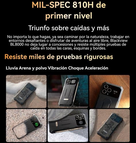 Blackview BL8000 - Resistente 5G, IP68, IP69K y MIL-STD-810-5