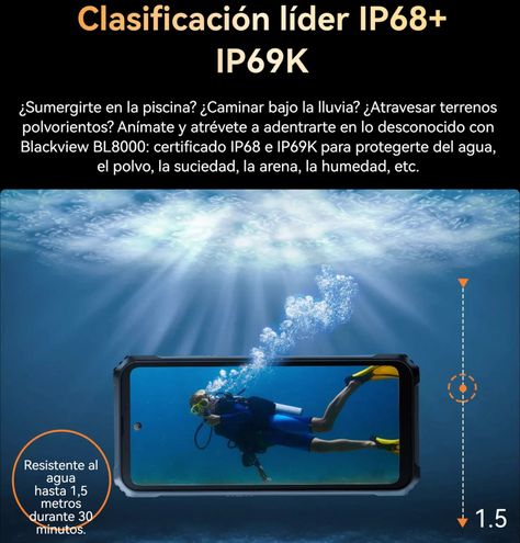 Blackview BL8000 - Resistente 5G, IP68, IP69K y MIL-STD-810-6