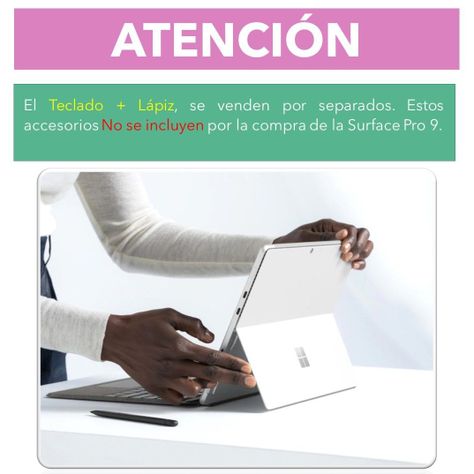 Microsoft Surface Pro 9 (2024) / Office Windows 11 Notebook y Tablet-1