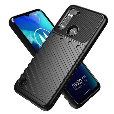 Carcasa: Moto G8 Power Lite - Resistente / Azul-4