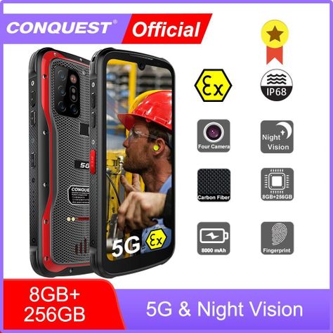 Conquest S20 - Celular Intrínsecamente Seguro-6