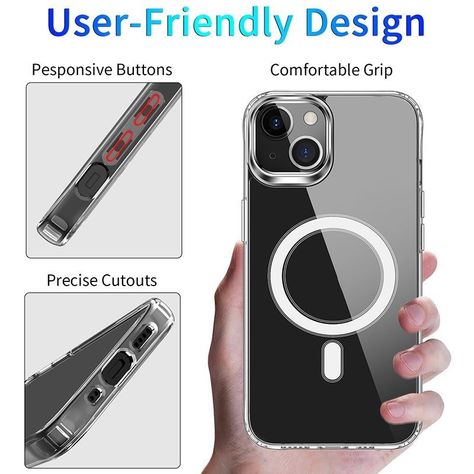 Para: iPhone 14 Plus - Carcasa Magsafe Magnética-3