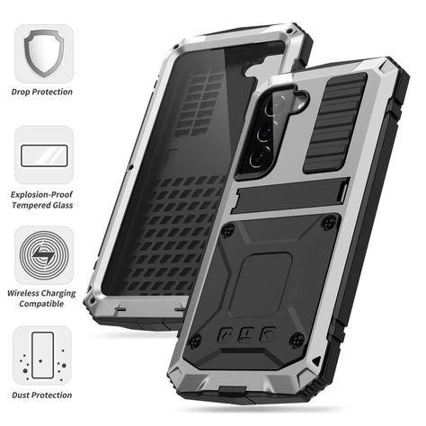 Para: Galaxy S23 Plus (S23+), Carcasa + Lámina Resistente-6
