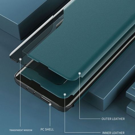 Para: Galaxy M33 5G - Funda Cuero Carcasa Elegante-3