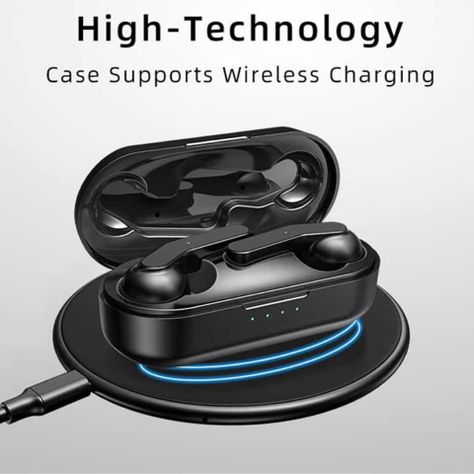 Audífonos Bluetooth T10C con Estuche de Carga-1