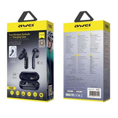 Audífonos Bluetooth T10C con Estuche de Carga-4