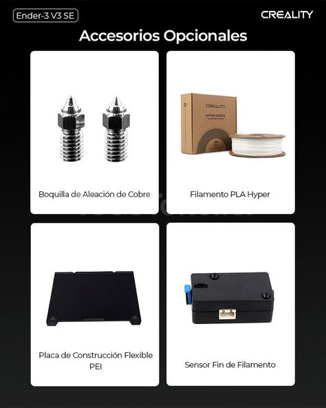 Ender-3 V3 SE Creality + 2 Filamentos PLA Ender-5