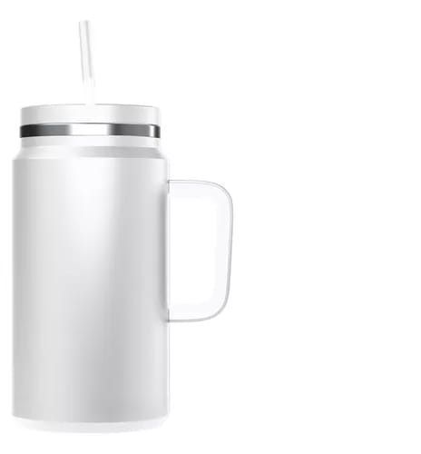 Vaso Termo Para Agua Cafe 1500ml Acero Inox +tapa+bombilla-0