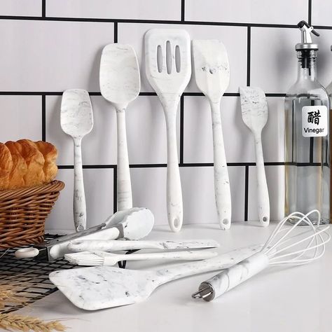 JUEGO 10 PIEZAS UTENSILIOS COCINA SILICONA ANTIADHERENTE-1