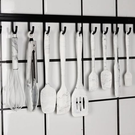 JUEGO 10 PIEZAS UTENSILIOS COCINA SILICONA ANTIADHERENTE-2