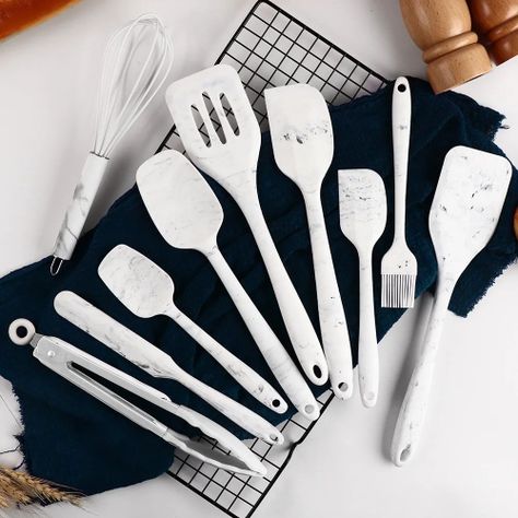 JUEGO 10 PIEZAS UTENSILIOS COCINA SILICONA ANTIADHERENTE-3