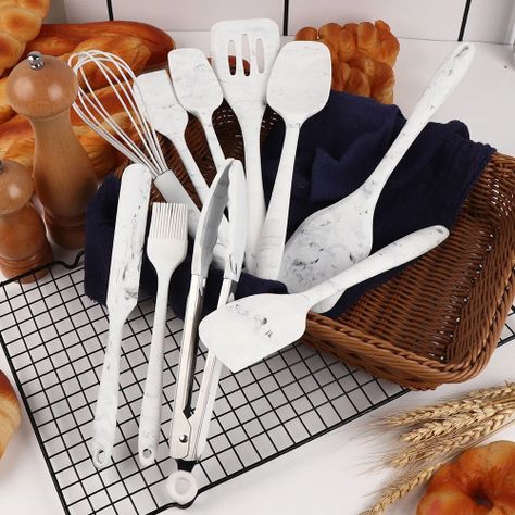 JUEGO 10 PIEZAS UTENSILIOS COCINA SILICONA ANTIADHERENTE-4