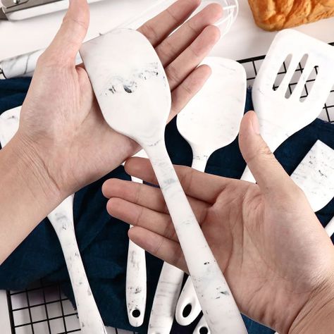 JUEGO 10 PIEZAS UTENSILIOS COCINA SILICONA ANTIADHERENTE-5