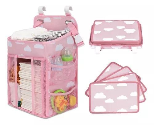 Organizador Cambiador Pañales Para Cuna Carrito De Pañal-0