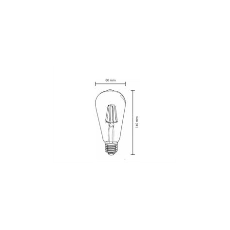 Pack X10 Ampolletas Filamento Led Edison 4w Retro Vintage-4