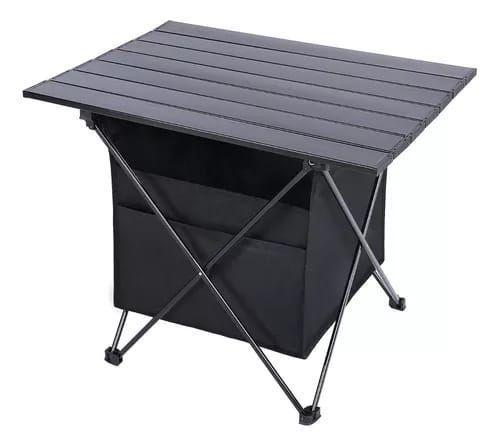 Mesa Plegable Camping Paseo Evento Bolso Portatil 40x34x32cm-0