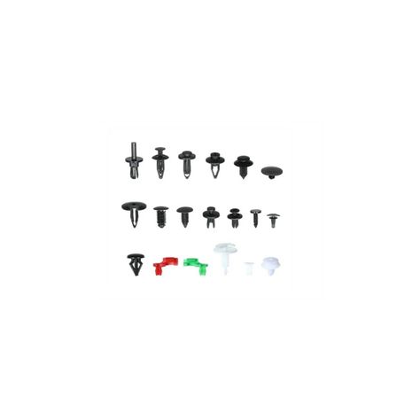 Kit 460 Clip Broche Retencion Plastico Auto Lata Tapabarro-4