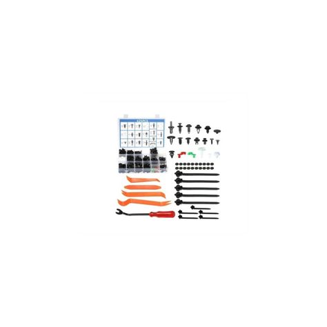 Kit 460 Clip Broche Retencion Plastico Auto Lata Tapabarro-0