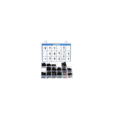 Kit 460 Clip Broche Retencion Plastico Auto Lata Tapabarro-3