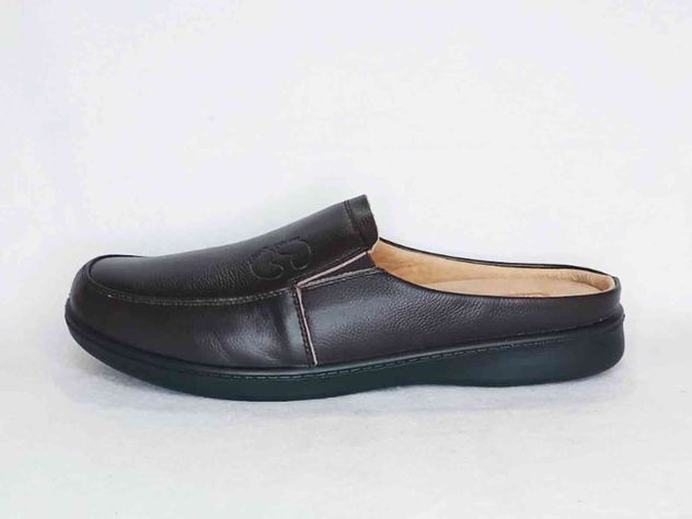 Pantufla Chaudes Hombre Cuero Café-Bernardo-1