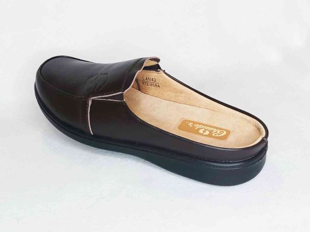 Pantufla Chaudes Hombre Cuero Café-Bernardo-2