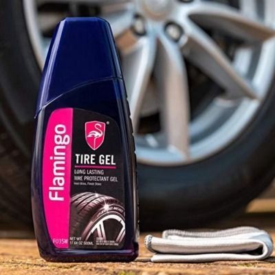 Set Gel Cuidado Neumáticos Base Aceite 500 Ml Flamingochile-1