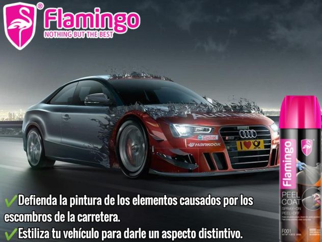 Pintura Spray Removible Negro Mate 500 ML Flamingochile-2