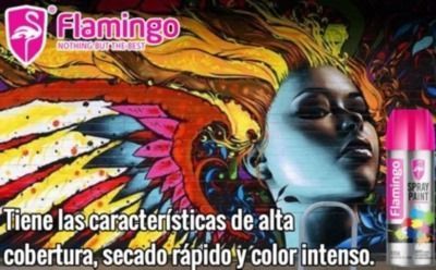 Pintura En Spray Dorado 450ml Flamingochile-1
