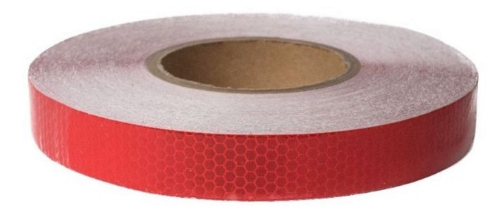 Cinta Reflectante Rojo 2,5 cms x 50 metros-0