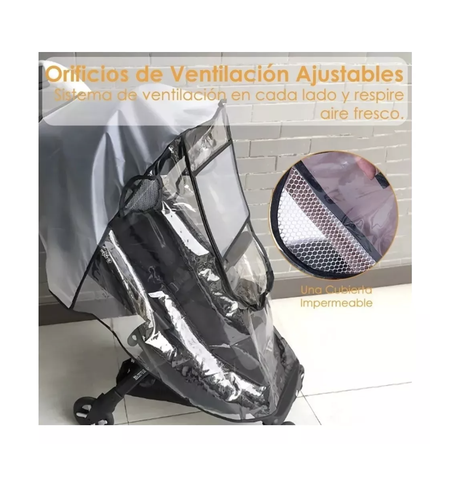 Funda Impermeable Para Cochecito De Bebé-4
