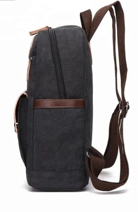 Mochila vintage con detalles ecocuero-1