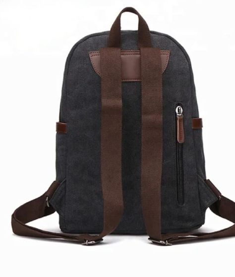 Mochila vintage con detalles ecocuero-2