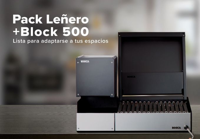 Pack Parrilla Carbón Leñero 250 + Block 500-7