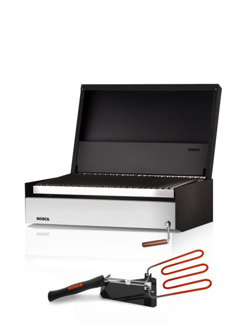 Pack Parrilla a Carbon Bosca Block 500 + Encendedor Electrico para Carbon-0