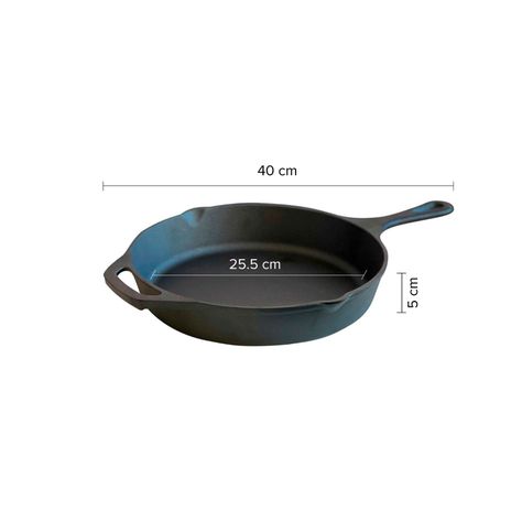 Pack Parrilla a Carbon Bosca Block 500 + Sarten fierro pequeño-4