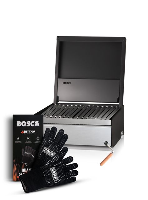 Pack Parrilla a Carbon Bosca Block 500 + Guantes Parrillero-0