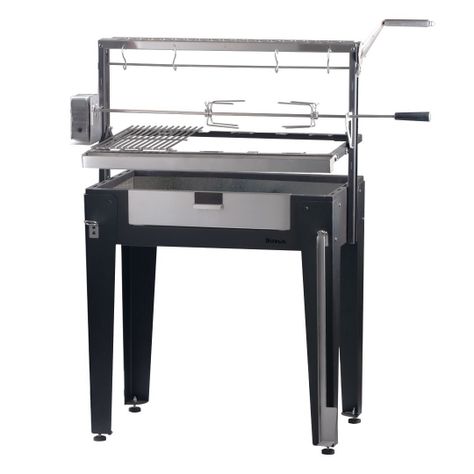 Pack Parrilla Maitén + spiedo hibrido 90 cms-0