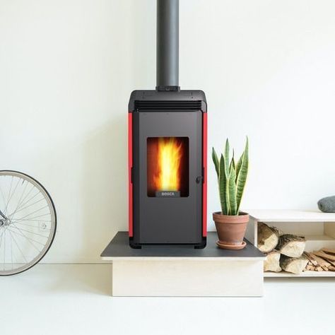 Calefactor A Pellet Hera+ Rojo Bosca-7