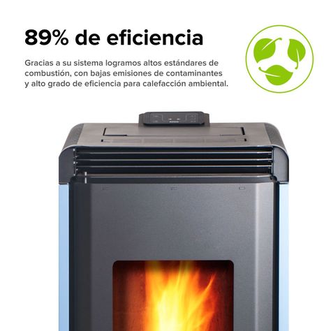 Pack estufa a pellet Hera + Crema + kit de Instalación interior-5