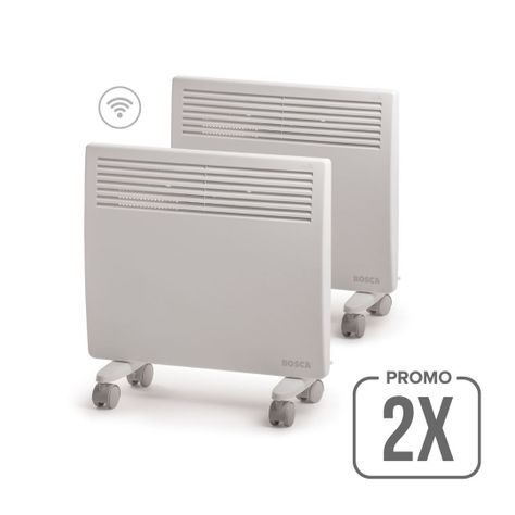 Pack 2 Calefactores Eléctrico Bosca B1000 wifi Convector-0